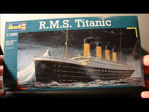 Klijuojamas laivo modelis Revell RMS Titanic 1:1200, 40 d. video