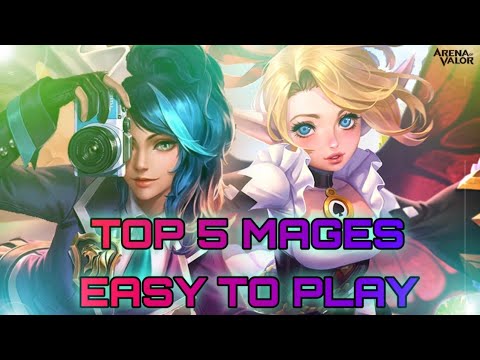 Top 5 Mages | Easy to play | Arena of Valor | LiênQuân Mobile | RoV | AoV