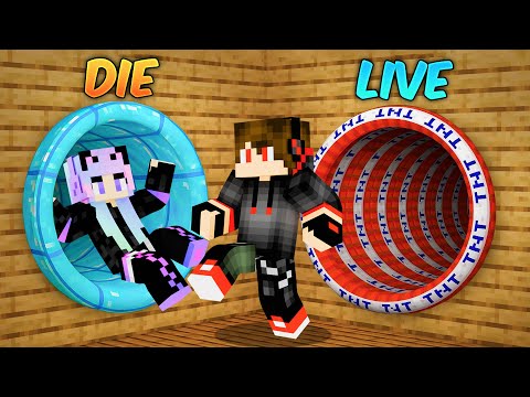 LIVE or DIE Choose the Right Tunnel in Minecraft!