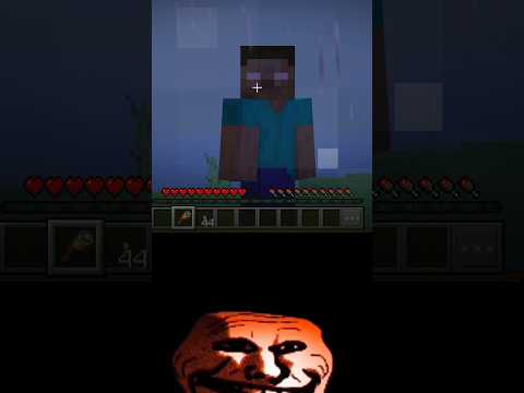 Sigma never afraid 😈 (Herobrine Vs Me) #shorts #minecraft