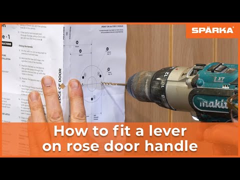  How to Fit a Lever on Round Rose Door Handle
