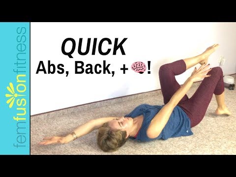 10-Minute Abs, Back, and Brain Fitness 💪 Quick Core Workout