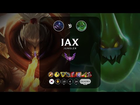Jax Jungle vs Zac - KR Master Patch 14.6