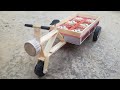 How To Make Cycle Rickshaw At Home Diy Matchbox Rickshaw Trolley