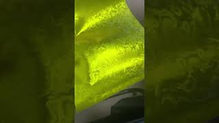 Žlutá Lime smoke ghost chrom carbon 1.52m x 18m