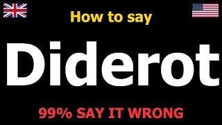 Download lagu How to PRONOUNCE Diderot (Say It Correctly) mp3