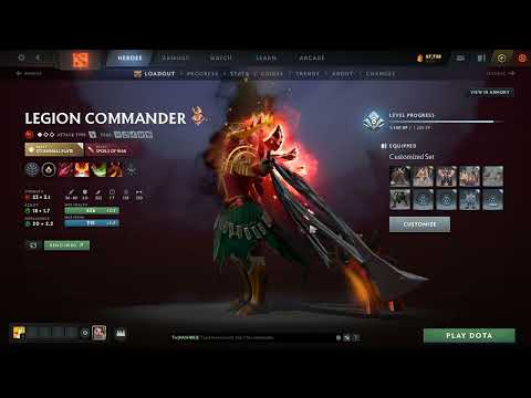 Dota 2 Arcana Item Showcase + Lion prestige Immortal/Lc Prestige Immortal
