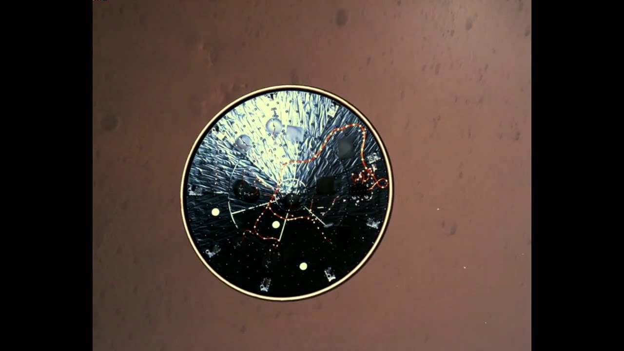 मंगल ग्रह पर पर्सीवरेंस रोवर की लैंडिंग का वीडियो जिसने एक इतिहास बनाया।