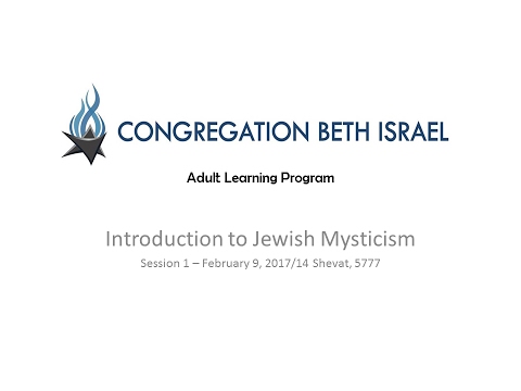 Kabbalah, Intro to Jewish Mysticism-Part 1
