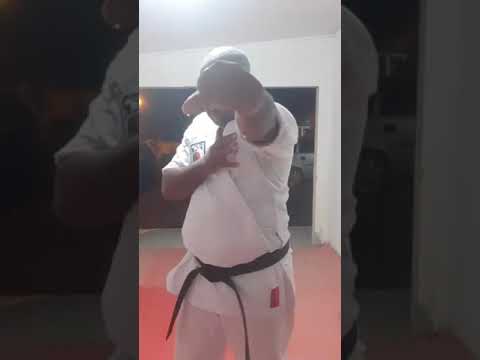 Aula técnica de karatê, com o Sensei Eritan Messias.