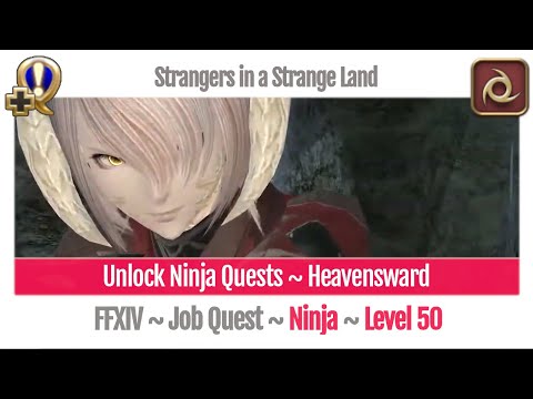 FFXIV Unlock Quest Ninja Level 50 ~ Heavensward ~ Strangers in a Strange Land
