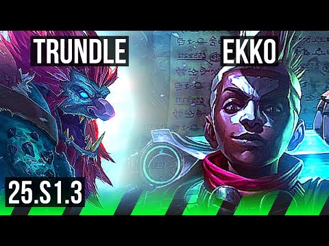 TRUNDLE vs EKKO (JGL) | 8/1/6, Dominating | NA Diamond | 25.S1.3