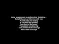 PETE TOWNSEND A Little Is Enough (lyrics) - Jeffrey Frentzen PETE TOWNSEND A Little Is Enough (lyrics)