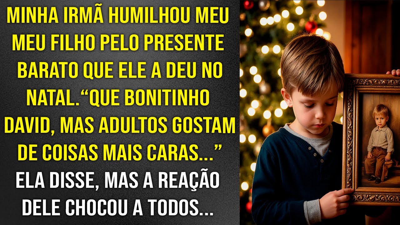Minha irmã humilhou meu filho pelo presente barato que ele deu no Natal. Mas a reação dele chocou..