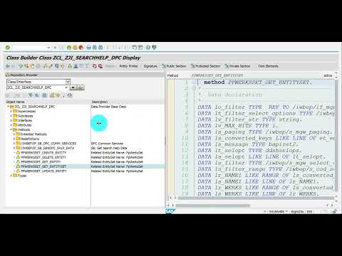 Video 10: OData Service - Search Help