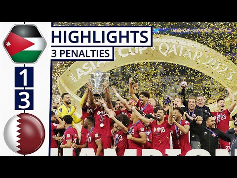 🔴Jordan vs Qatar 1-3 FINAL HIGHLIGHTS: Afif 3 Penalties | Qatar Full Cup Celebration!