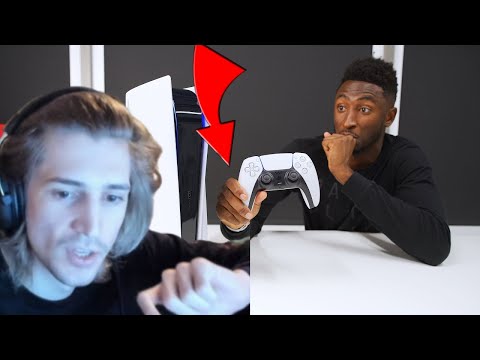 xQc Reacts To PlayStation 5 Unboxing & Accessories WITH CHAT!