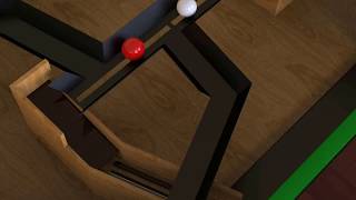 How does the cue (white) ball return to me in the pool table game?!! -Solution 1-