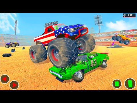 Xtreme Monster Truck Offroad Demolition Derby Stunts Simulator - Android Gameplay.