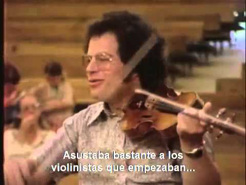 Perlman on how to do staccato (subtitulado)