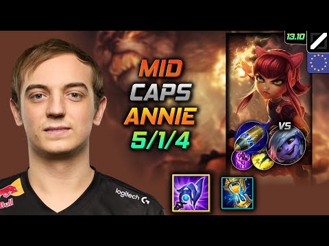Annie Mid Build Caps Luden's Tempest First Strike - LOL EUW Challenger Patch 13.10