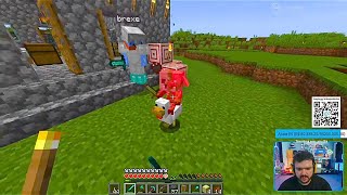GAULES, LIMINHA E BREXE JOGANDO MINECRAFT (04/05/24) #11