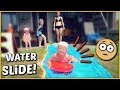 SUPER WATER SLiDE iN DE TUIN! ? | Bellinga Familie Vloggers #1412