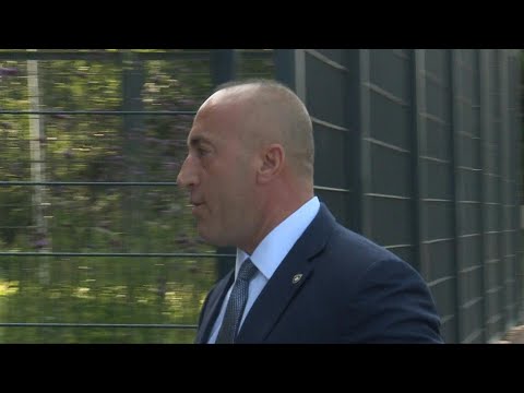 Former Kosovo PM Haradinaj arrives at special war crimes court | AFP