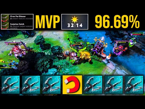 EPIC 96.69% MAGNETIC HOOKS!!! THIS PUDGE DESERVED MVP THIS MATCH | Pudge Official