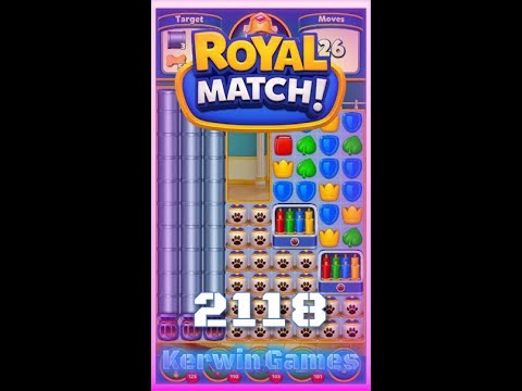 Royal Match Level 2118 - No Boosters Gameplay