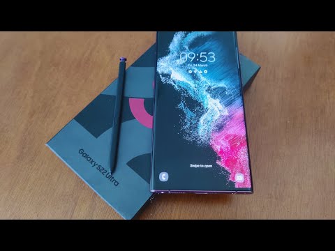 Samsung Galaxy S22 Ultra Unboxing - Burgundy