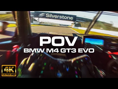 2025 BMW M4 GT3 Evo at Silverstone // 4K Helmet POV