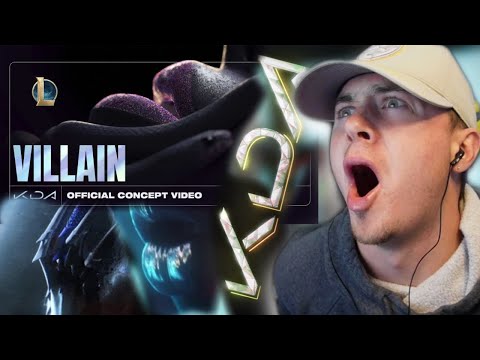 First Time Hearing K/DA "VILLAIN" League of Legends OST Reaction