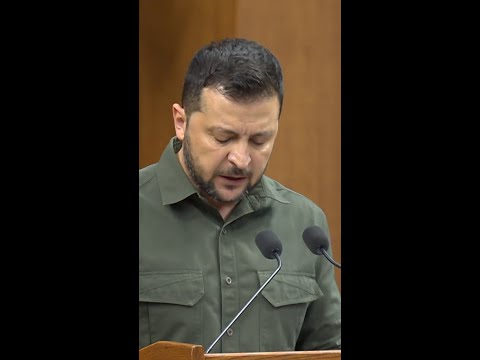 Zelenskyy “Can we give up? No. Can we betray the good in human nature? No.”