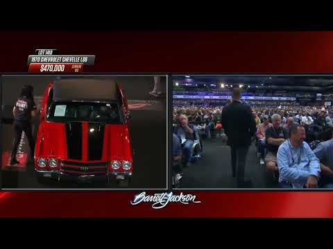 1970 Chevelle SS LS 6 Convertible  #1410 Scottsdale Barrett Jackson January 29 2022 sold 520,000!