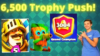 Prince Bait Gameplay at 6500 Trophies!! *LIVE* Trophy Pushing in Clash Royale!