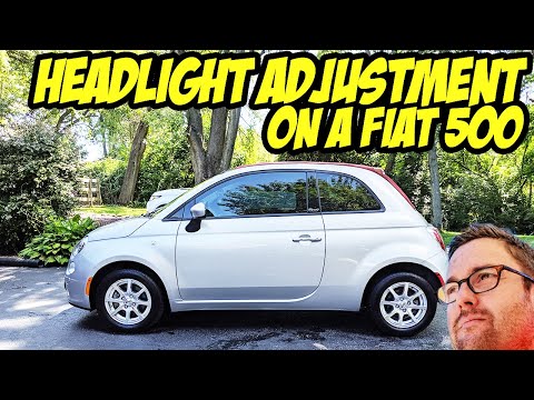 Fiat 500 Headlight Adjustment - it's so easy! DIY in a few minutes!