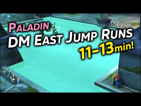 Paladin DM East Jump Run 11 to 13 min SOLO - 100+ gold per hour - WoW Classic