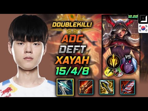 Deft Adc Xayah Build Galeforce Lethal Tempo - Xayah Adc vs Varus - LOL KR 12.22