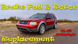 2006 Ford Freestyle Brake Pad & Rotor Replacement