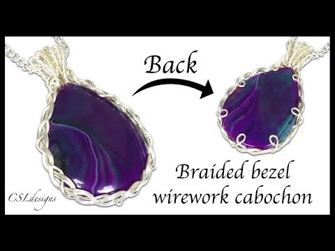 Braided bezel wirework cabochon