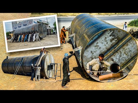 "Epic Silo Tank Construction: Unleashing the Power of Limited Equipment"