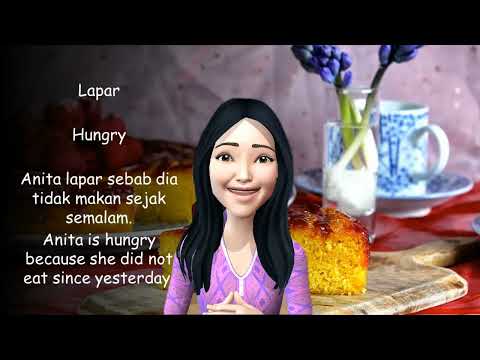 Speak Malay Conversation with Learn Malay Food Vocabulary Sentence - Lapar - hungry