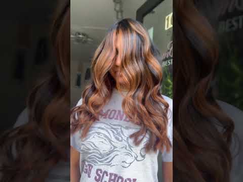 Copper Balayage Hair Transformation by Hairfactorynyc