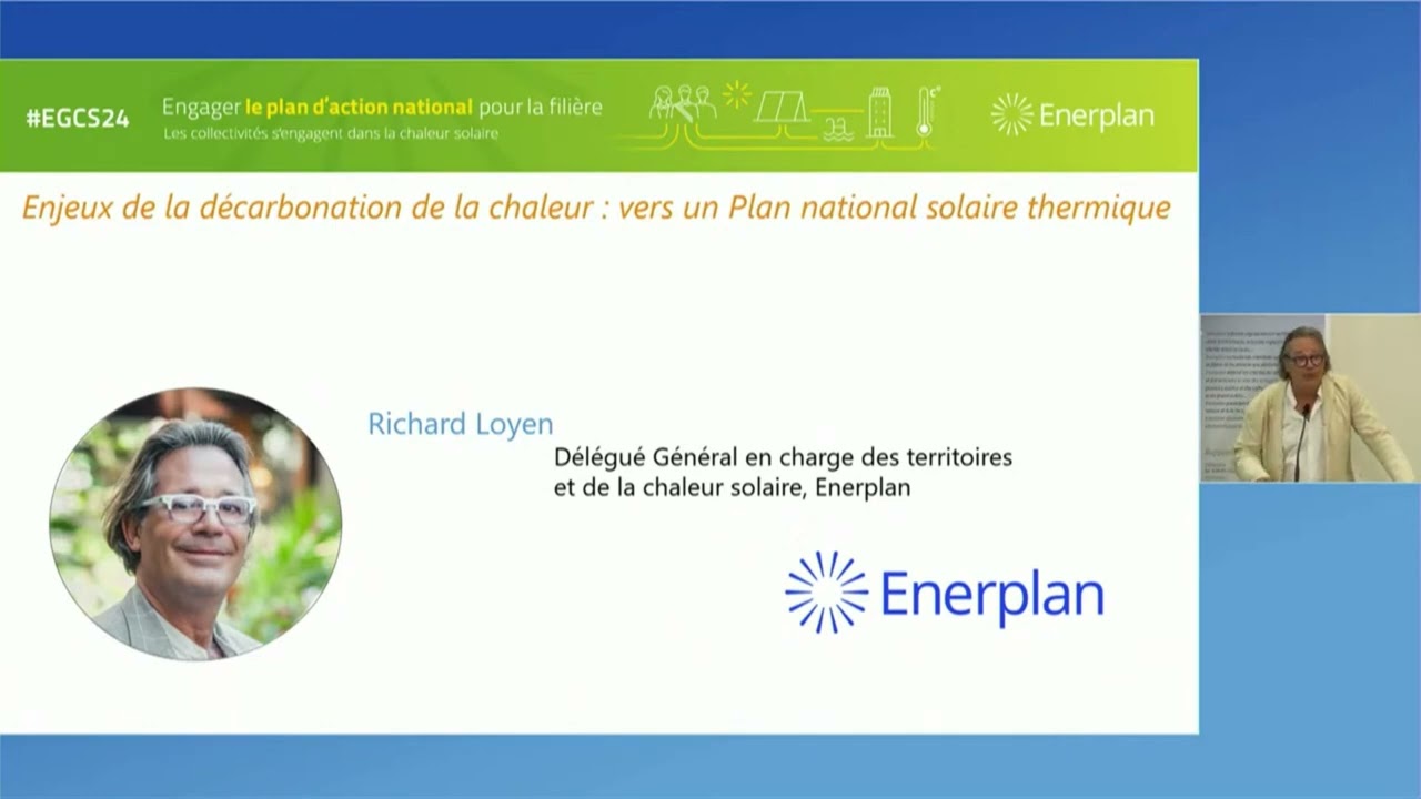 EGCS 2024 l Enjeux de la décarbonation de la chaleur  : vers un Plan national solaire thermique