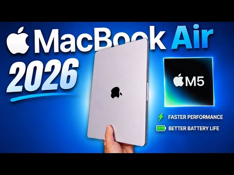 Apple 2026 MacBook Air 13-inch Laptop with M5 chip: Built for AI, 13.6-inch Display, 24GB Unified Memory, 1TB SSD, 12MP Center Stage Camera, Touch ID, Wi-Fi 7; Starlight with AppleCare+ (3 years) video review thumbnail