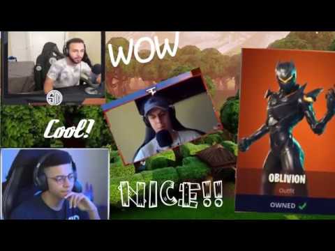 Fortnite Streamers react to NEW Oblivion Skin (AMAZING) Funny Moments
