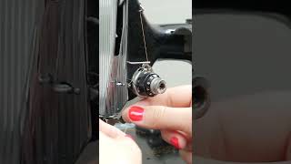 Learn how to thread vintage Singer sewing machine! #threading #sewing #sewingforbeginners