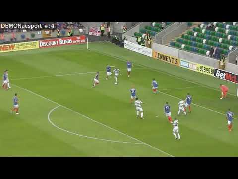 Linfield tackle against celtic