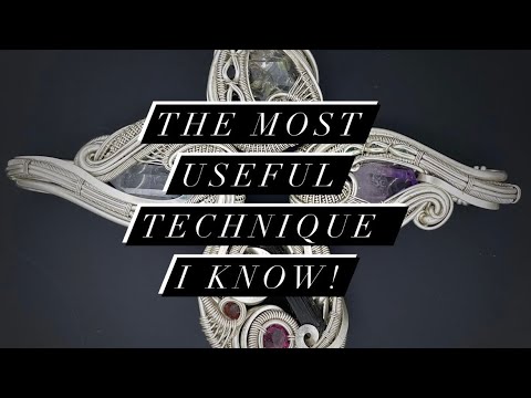 THE MOST USEFUL TECHNIQUE YOU NEED TO KNOW IN WIRE WRAPPING!  I use this in almost EVERY piece!